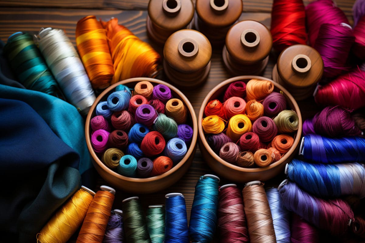 Des éléments décoratifs textiles faits main